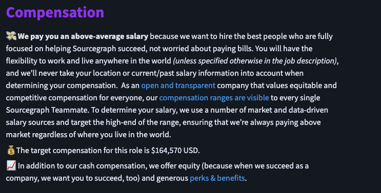 compensation can been seen in the open position page